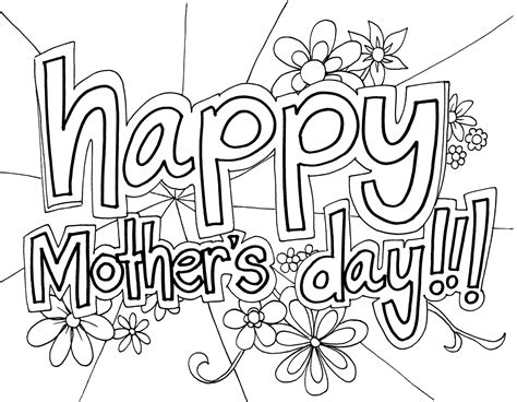 Free Printable Mothers Day Coloring Pages For Kids