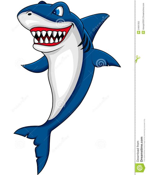Friendly Shark Cartoon