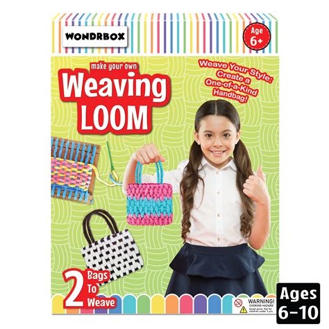 Weaving Loom Art and Craft Activity Kit, Age 6+ – WONDRBOX