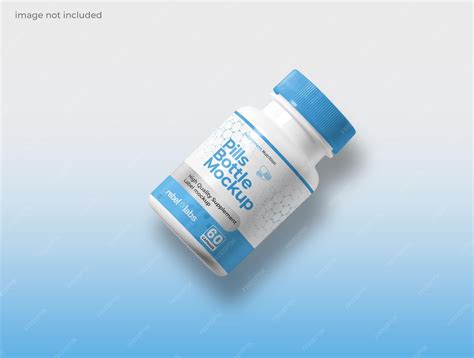 Premium PSD | Supplement bottle mockup