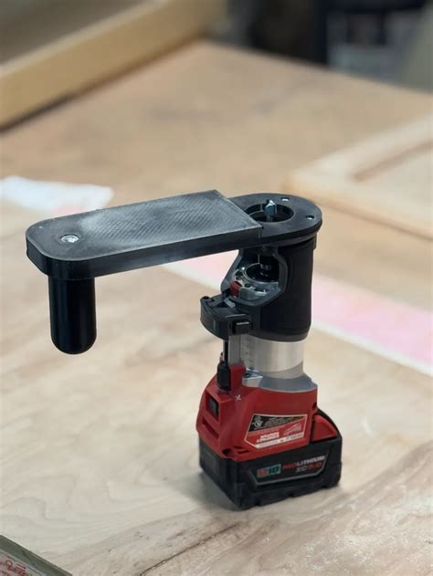 Image result for Milwaukee M18 Router Using Template Guide