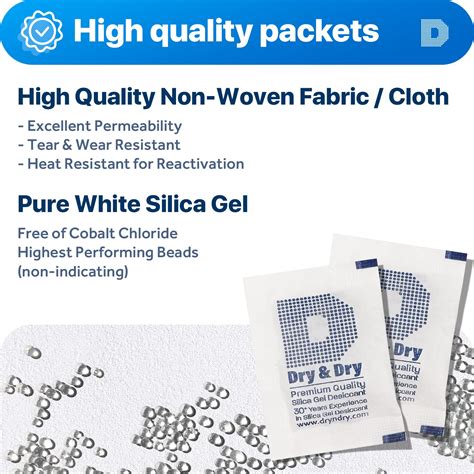 Buy Dry & Dry 5 Gram [240 Packets] Premium Silica Gel Packets Desiccant ...