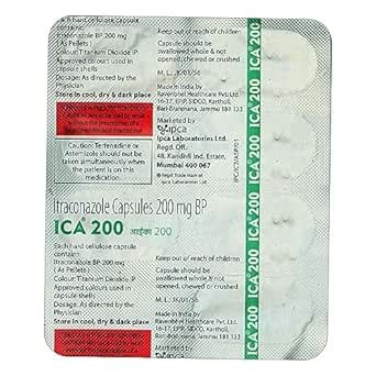 ICA 200mg - Strip of 7 Capsules : Amazon.in: Health & Personal Care