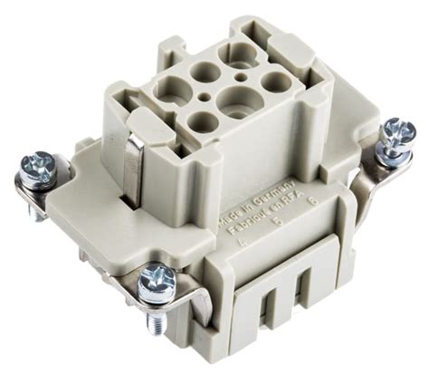 09330062716 HARTING | HARTING Heavy Duty Power Connector Insert, 10A ...