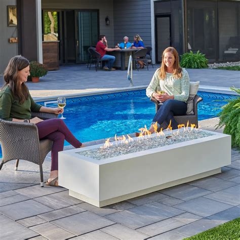 Outdoor GreatRoom Cove Linear Gas Fire Pit Table 72" - Fire Pits ...