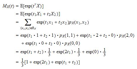 Image result for Moment Generating Function of Joint Distribution Two Variables