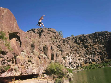 Unique Things to Do in Idaho: Cliff Jumping at the Hidden Lakes