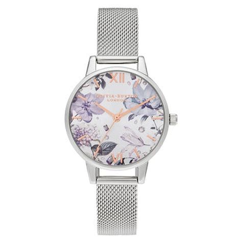Buy Online Olivia Burton Quartz Analog Silver Dial Stainless Steel ...