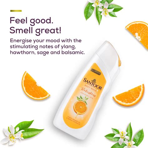 Buy Orange Body Wash For Refreshing Skin - Santoor