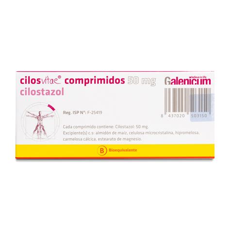 Cilosvitae Cilostazol 50 Mg 28 Comp. - Farmacias del Dr. Simi