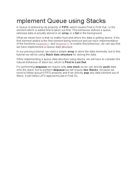 Implement Queue Using Stacks 的图像结果