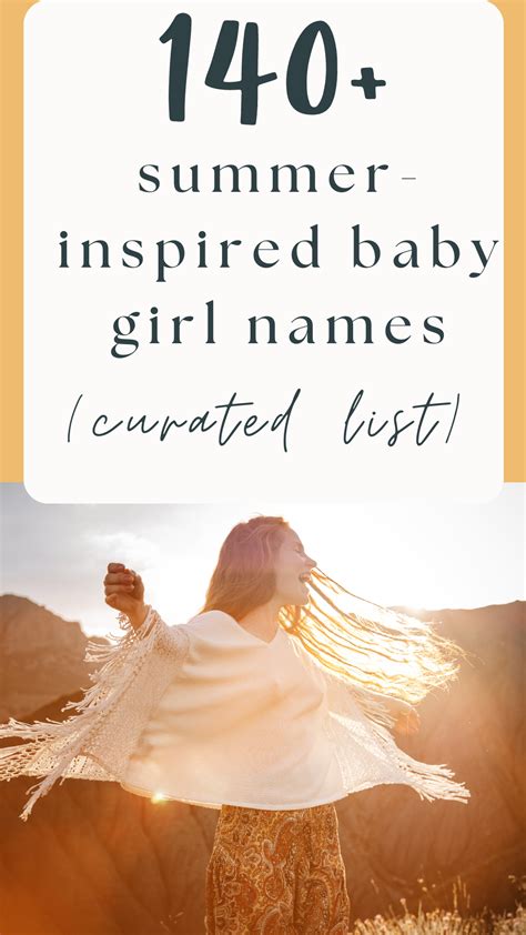 OMG 140+ The Cutest Summer Baby Names for Girls - Pribbles
