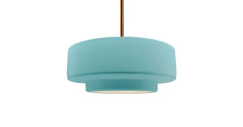 Justice Design Group CER-6545-RFPL-BRSS-RIGID Radiance 17" Wide Pendant ...