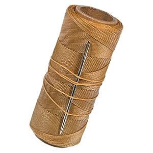 270 Feet of Waxed Polyester Sail Twine and Needle – Ideal for Rope ...