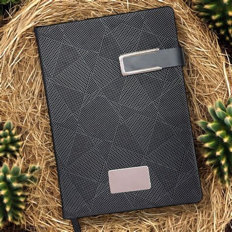 Black criss cross with buckle closer - A5 Notebook – Karigar Chiriyaa