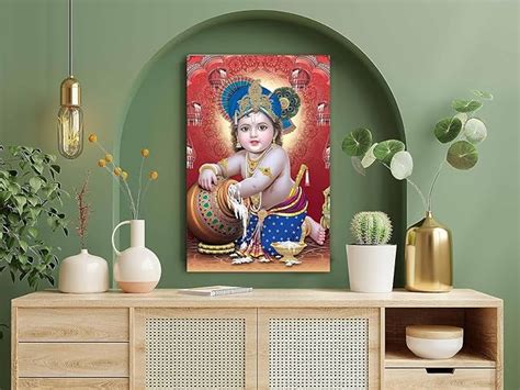 wallpics® Religious Baby Krishna Poster for Pregnant Women Bal Roop ...