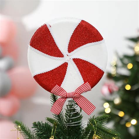 Amazon.com: Arrowbash Christmas Candy Tree Topper 10.04 x 7.87 x 1.6 ...