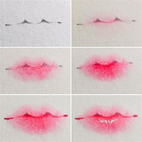 How To Draw Easy And Simple Realistic Lips For Beginners