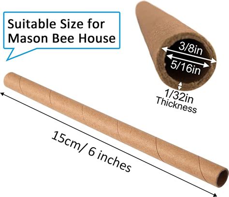 AukBeeFun Mason Bee House Cardboard Tubes,120 Pack India | Ubuy