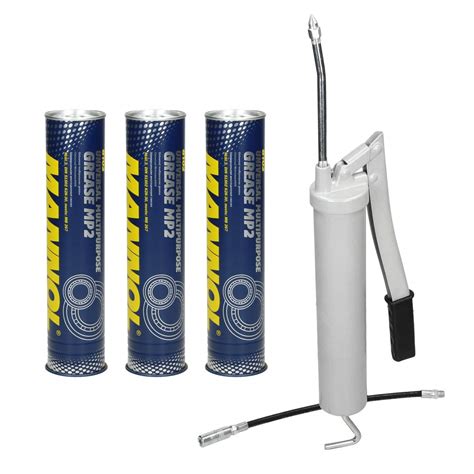 Buy ECD Germany Hand Lever Grease - 400 cm3-325 mm Hose - Stainless ...