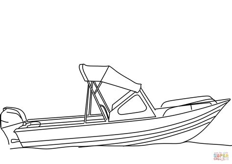 Printable Fishing Boat Coloring Pages