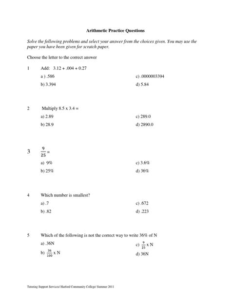 Basic Arithmetic Practice 的图像结果