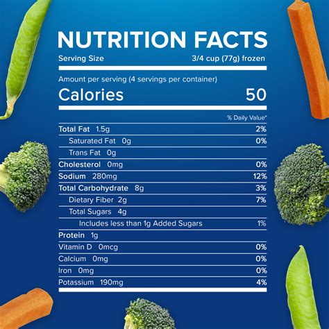 Birds Eye Steamfresh Asian Medley, Seasoned-Nutrition-Facts