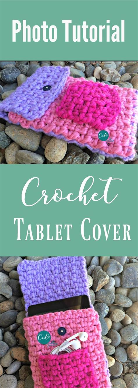 Crochet Tablet Case Tutorial 的图像结果