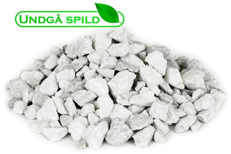 Hvide granitskærver 11-16 mm. - Undgå spild - FRI FRAGT