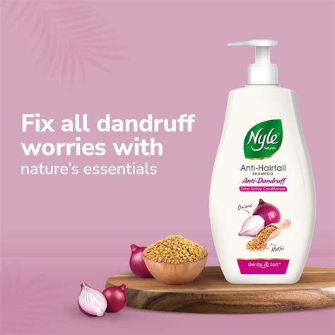 Buy NYLE NATURALS ONION AND METHI ANTI DANDRUFF 2 IN1 SHAMPOO WITH ...
