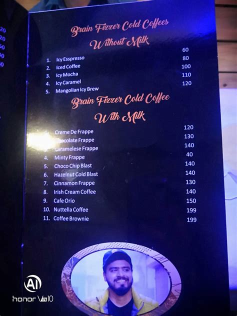 Menu at Social animals cafe, Ajmer