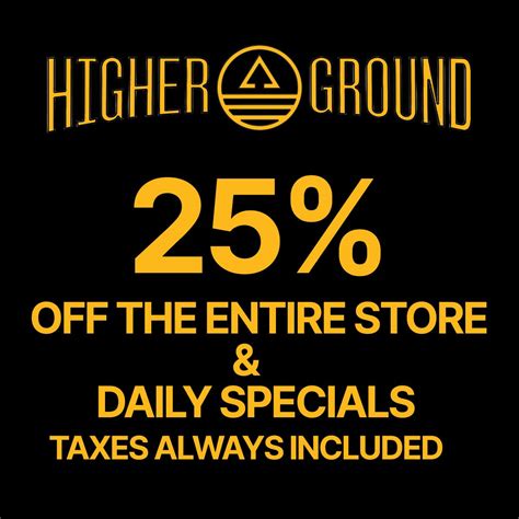 Higher Ground - San Bernardino *Taxes Always Included* Info, Menu ...
