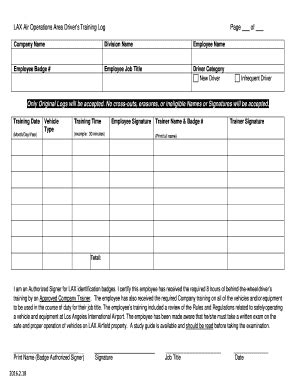 Fillable Online lawa Drivers Training Form Draftdocx - lawa Fax Email ...