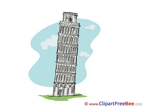Leaning Tower Of Pisa Cartoon