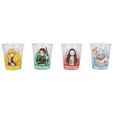 Buy Demon Slayer 827004 Demon Slayer Characters Mini Glass Shot Glasses ...
