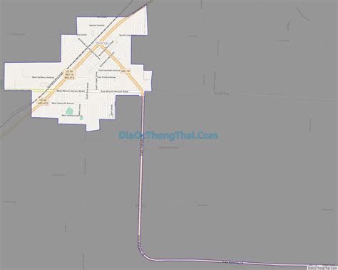 Map of Billings city, Missouri - Thong Thai Real