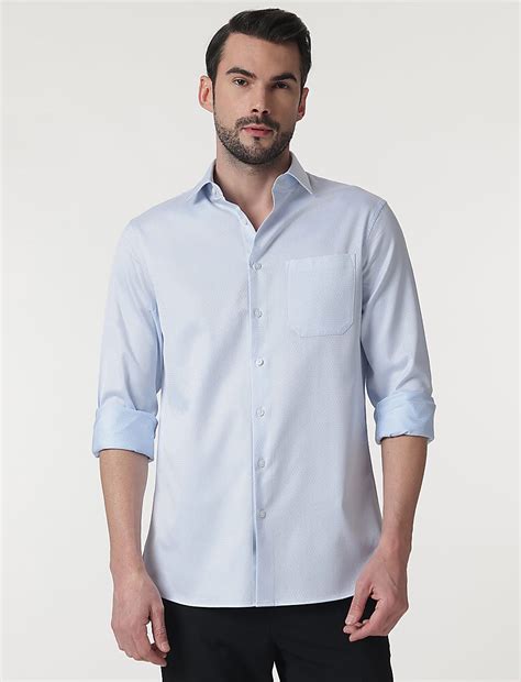 Buy Pure Cotton Self Design Full Sleeves Shirt at Marks & Spencer