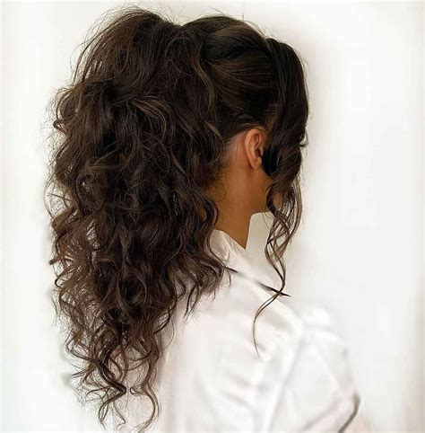 High Curly Ponytail