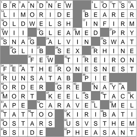 Mint crossword clue Archives - LAXCrossword.com
