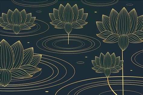 Gradient golden linear background | Free Vector