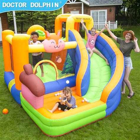 Doctor Dolphin Inflatable Bounce House with Slide India | Ubuy