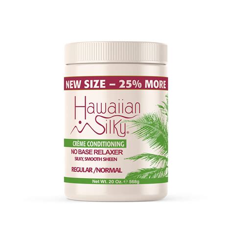 Amazon.com : Hawaiian Silky no lye relaxer, regular, White, 20 Ounce ...