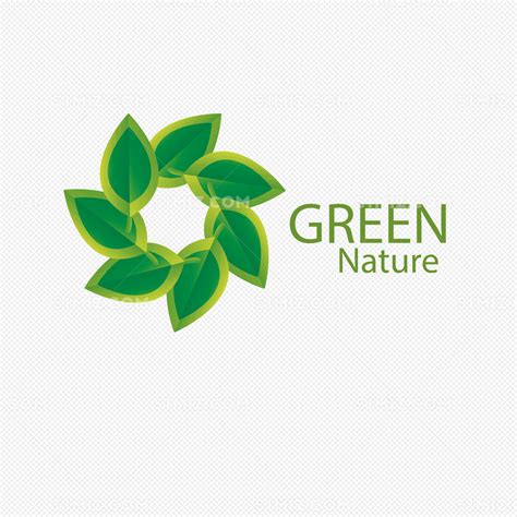 矢量绿叶子店铺logo设计图片素材免费下载 - 觅知网
