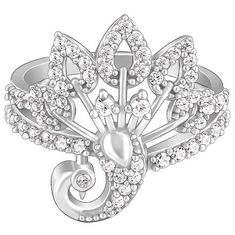 Buy GIVA 925 Silver Peacock On a Throne Ring,Fixed Size,Indian - 12, US ...