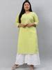 Buy Plus Size Green Checkered Cotton Kurta Online at Rs.584 | Libas