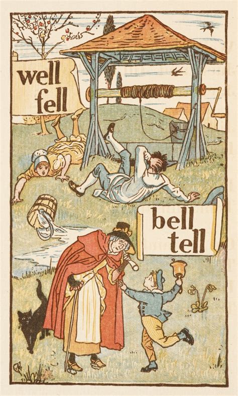Rhyming words ending in the letter L. A boy with a bell. An old woman ...