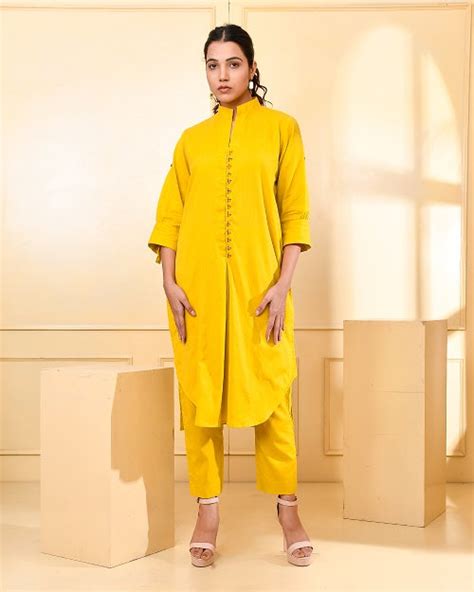 SUNSHINE YELLOW COTTON COORD SET – thesaffronsaga