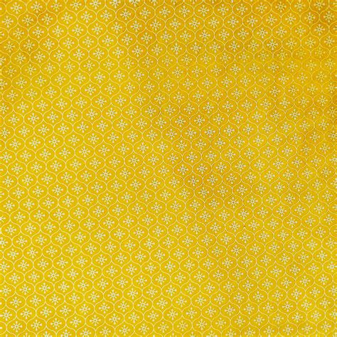 Pure Cotton Yellow Screen Print With White Comb Tiny Motifs Hand Block ...