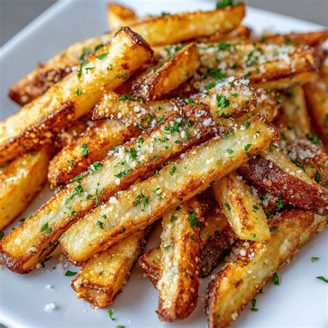 Crispy Air Fryer Garlic Parmesan Fries Recipe