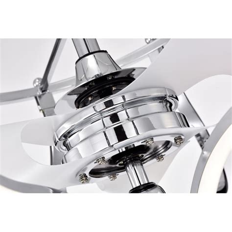 Home Accessories Inc 26-Inches Chrome with Chrome Blades Indoor Downrod ...